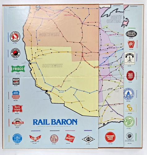 Rail Baron: Game Of Building Railroad Empires (Avalon Hill 1977) Complete - Picture 7 of 7