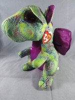 Ty Glubschi´S Beanie Boo´S GrüNer Drache @ Cinder @ Med. Ca. 22 Cm PlüSchtier