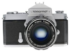 Nikkormat FTN 35mm SLR Film Camera Nikkor-H Auto 2/50 Lens