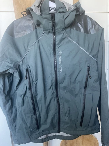 Showers Pass Waterproof Breathable Mens Transit Cycling/Running Jacket CC Blue