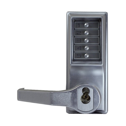 Kaba Access LL1021B-26D-41 L1000 Mechanical Pushbutton Cylindrical Lever Lock - Picture 2 of 4