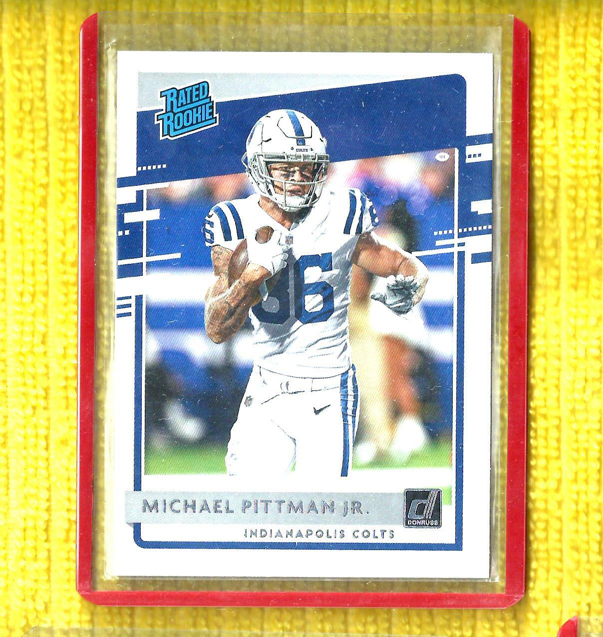 2020 DONRUSS AQUEOUS TEST SSP #322 MICHAEL PITTMAN JR ROOKIE RC COLTS USC J1022