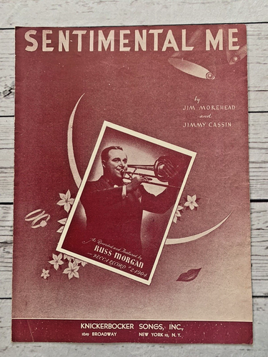 Vintage Sheet Music - Book Sentimental Me Jim Morehead & Jimmy Cassin