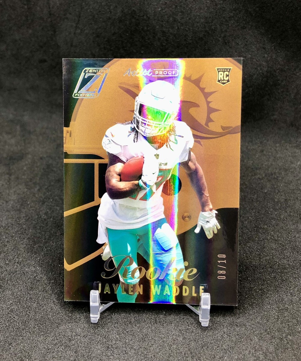 2021 Zenith Jaylen Waddle /10 “ARTIST PROOF” GOLD HOLO SSP