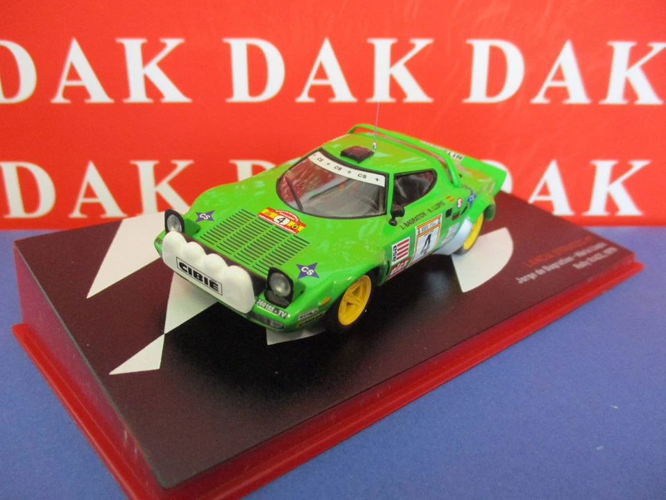 Die cast 1/43 Modellino Auto Lancia Stratos HF Rally Race 1979 J. Bagration - Immagine 2 di 4