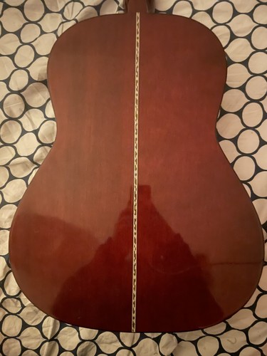 Vintage Korean MIK 36” Acoustic Classical Travel Guitar Unbranded 3/4 - Picture 9 of 15