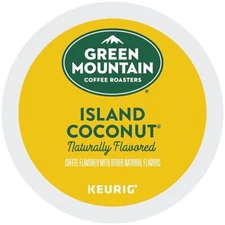 Green Mountain Island Coconut Coffee 18 to 144 Keurig K cups Pick Any Quantity