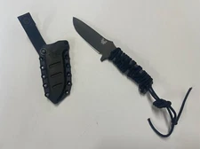 NEW Benchmade Adamas 375 D2 Fixed Blade Knife w/ Sheath Black