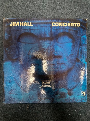 JIM HALL - Concierto VINYL LP CTI Gatefold ORIGINAL 1975 EX/VG+