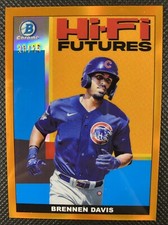 2022 Bowman Chrome Brennen Davis Hi-Fi Futures Orange Refractor /25 #HIFI-12