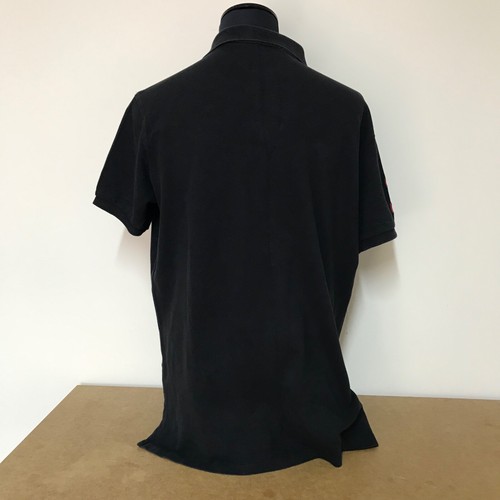 Ralph Lauren Polo Shirt XL Black Cotton Embroidered Challenge Cup #3 C5 - Picture 4 of 8
