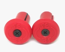 SE Bikes BMX Bicycle Lock-On Handlebar Bar End Plugs Pair (2 piece) Red