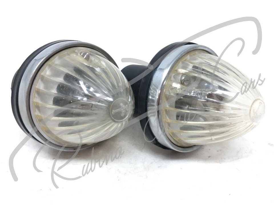ORIGINAL PAIR CARELLO front DIRECTION LIGHTS - FERRARI 250 275 330 365 - Image 3 of 4