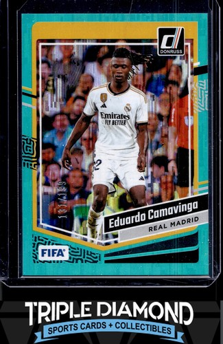 2023-24 Panini Donruss FIFA Eduardo Camavinga Aqua #131/199 Real Madrid F331