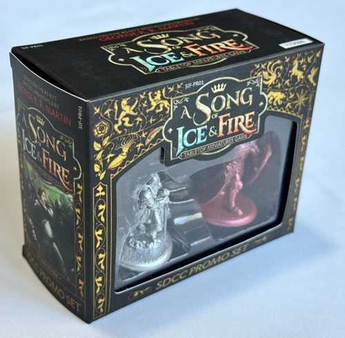 A Song of Ice & Fire Miniatures SDCC Promo Set Jaime Lannister & Robb Stark NEW - Picture 2 of 4