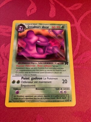 Pokemon Karte Dunkle Grotadmorv 41/82 Team Rocket Edition 1 DE Wizards