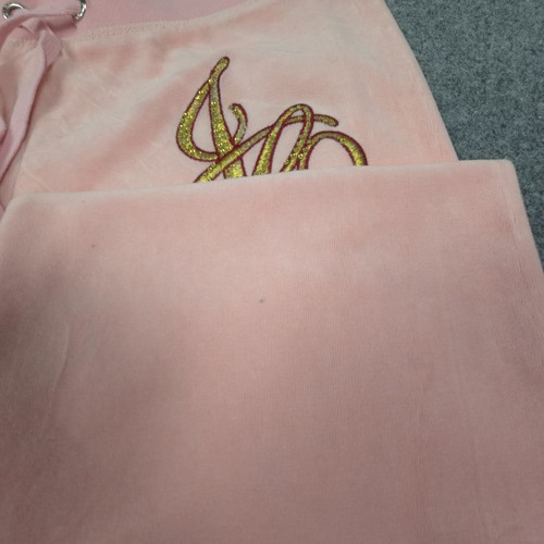Vtg Juicy Couture Sleep Pants womens XLARGE pink Sleepwear velour Size XL - Picture 9 of 15