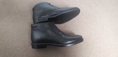 Botines de cuero negro GEOX RESPIRA para hombre talla UK 10 - EXCELENTE ESTADO - Imagen 10 de 15