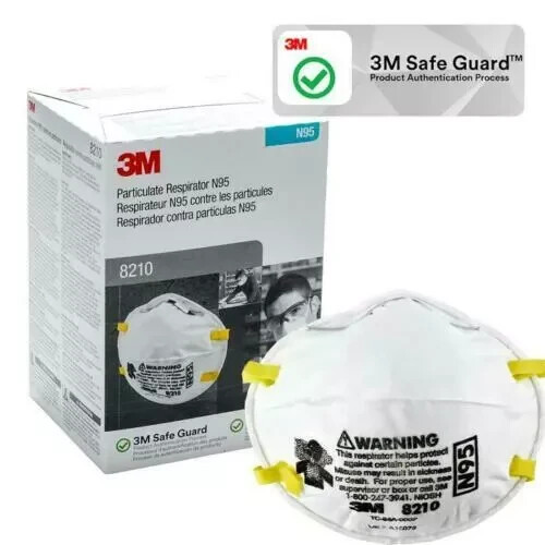 8 BX 3M 8210 N95 Particulate Respirator Protective Dust Masks 1CASE 160 MASK NIB - Picture 16 of 21