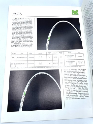 Campagnolo 1987 Rim Range Catalog Vintage Campy - Picture 4 of 6
