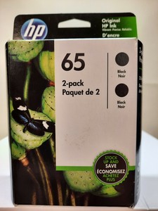 hp 65 black ink cartridge 2 pack