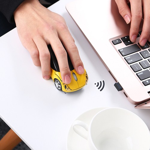 Gaming USB Receiver Wireless Mouse Mice 3D Car Shape 2.4GHz For PC Laptop - Picture 7 of 18