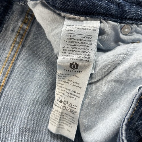 Pantalones de mezclilla ajustados de tiro alto Levi Strauss Signature para mujer talla 14 S - Imagen 4 de 8