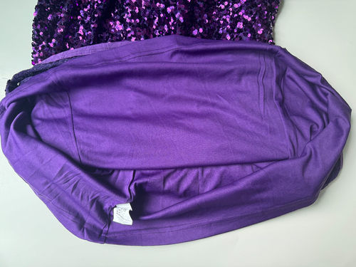 GRACE KARIN SEQUINS PURPLE SIZE LARGE, NEW WITH TAGS - Picture 3 of 4