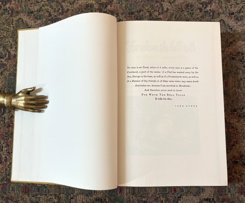 SIGNED LYND WARD For Whom the Bell Tolls Ernest Hemingway 1942 #207 Limited Ed - Picture 7 of 13
