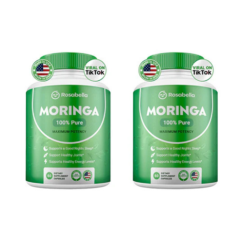 Rosabella Moringa Leaf Powder Capsules - 800mg of Pure Nutrient 60 Count 40% OFF - Picture 6 of 10