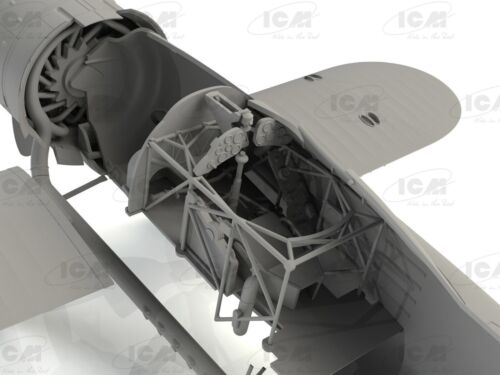 Kit modellino ICM 32021 1:32 CR. 42 LW WWII aereo da attacco al suolo tedesco Luftwaffe - Foto 12 di 20