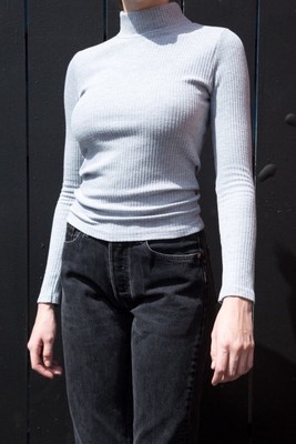 brandy melville heather gray ribbed 