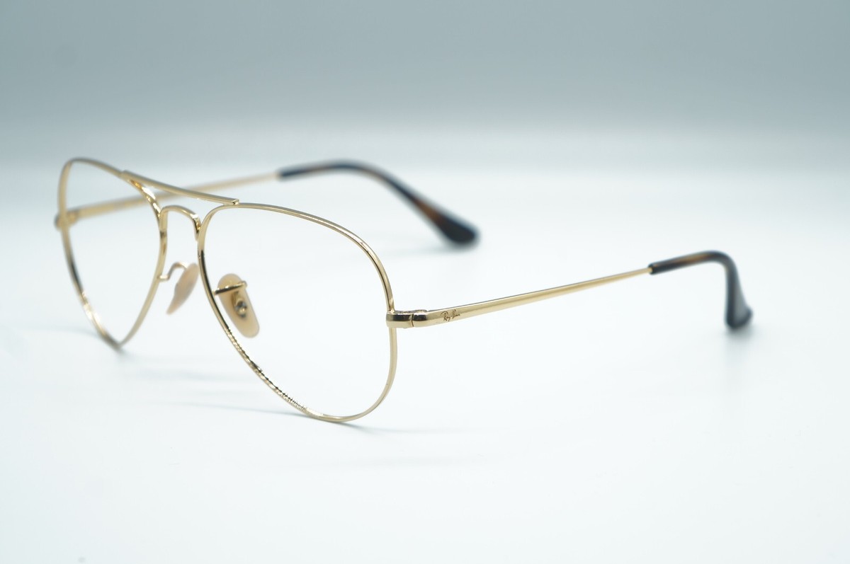 NEW RAY BAN RB 6489 2500 GOLD EYEGLASSES FRAME RX 55-14 | eBay