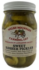 AMISH SWEET KOSHER PICKLES - 100% All Natural...