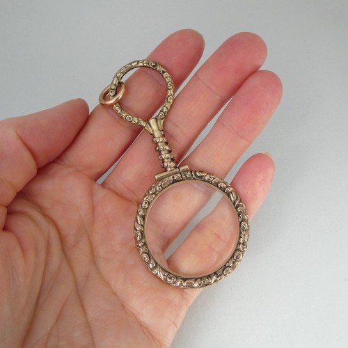 Antiguo COLGANTE DE CRISTAL QUIZZING PERSEGUIDO ORNAMENTADO de oro de 9 quilates del siglo XIX, 7,7 cm de largo - Imagen 7 de 9