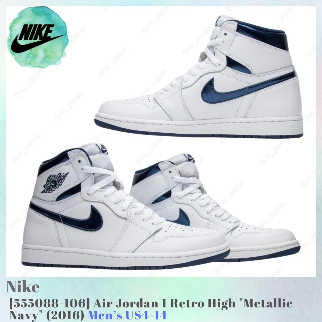 Size 9.5 - Air Jordan 1 Retro OG High Metallic Navy for sale