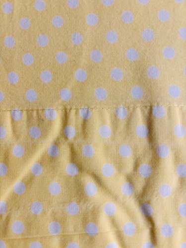 POTTERY BARN KIDS DOTTIE YELLOW & WHITE POLKA DOT (1) TWIN FLAT SHEET 60X92 - Picture 4 of 9