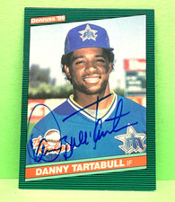 Danny Tartabull 1986 Donruss the rookies auto autograph on card rookie card