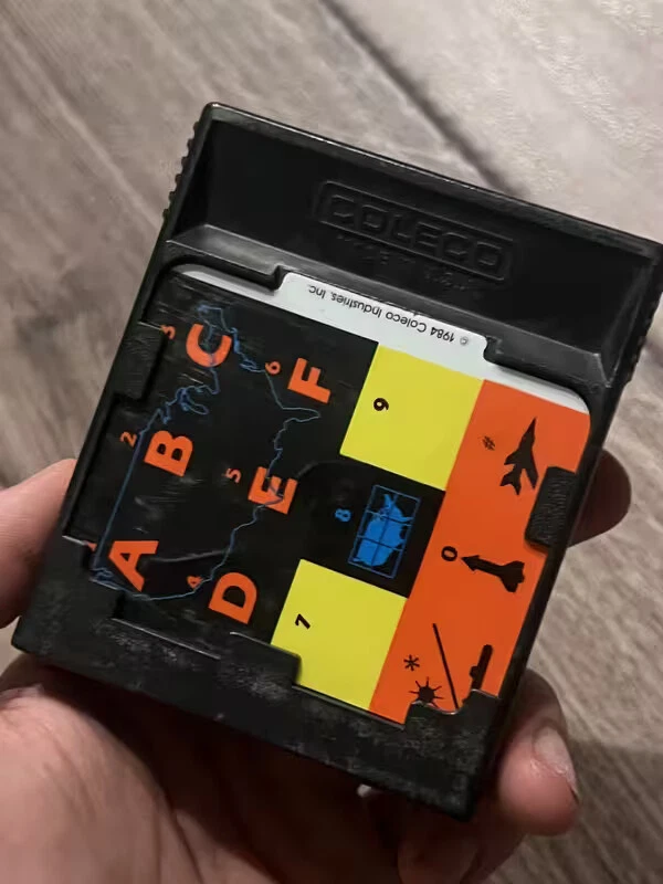 WarGames (ColecoVision, 1984) CART ONLY WITH OVERLAY - Image 2 of 3