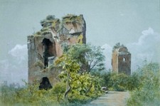 Dipinto Olio Sette-Vendita-Villa-Brancaccio-Roma-William-Stanley-Haseltine-Olio-Dolore