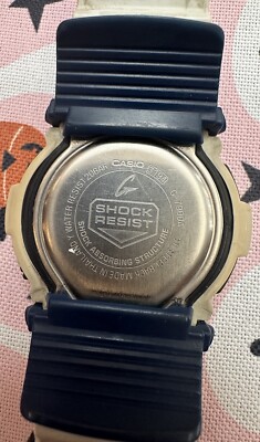 RARE Casio G-Shock White Rescue G7900A-7 Surfer Tide Graph