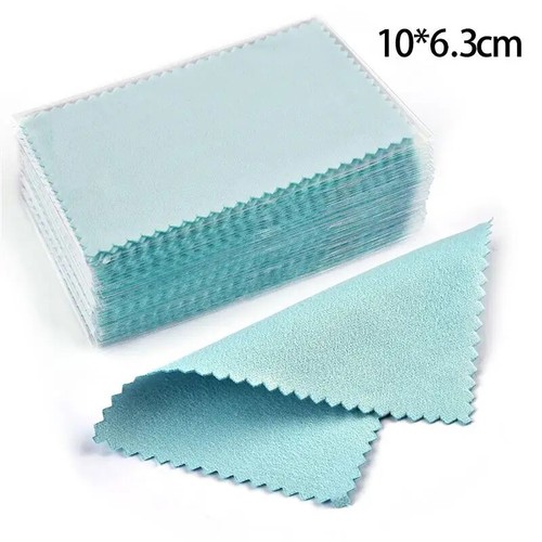 50Pcs/lot Polish Polishing Cloth Silver Color Cleaning Polishing Cloth Soft - Imagen 60 de 66