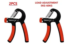 2 Hand Grip Strengthener Power Trainer Gripper Adjustable Gym Exerciser Strength