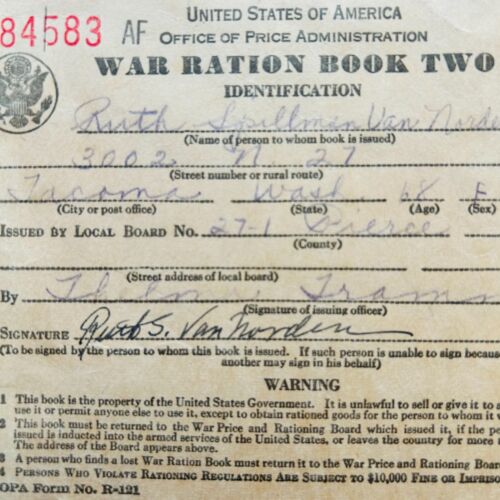United States of America War Ration Book Two Vintage WWII Ephemera - Picture 3 of 6