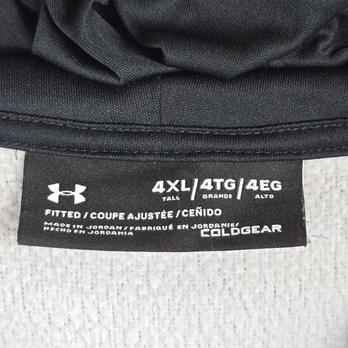 UNDER ARMOUR Size 4XL 1/2 Zip Fleece Lined Hooded Sweatshirt Hoodie ColdGear - Picture 14 of 14