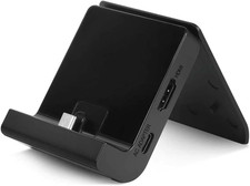 TV Dock Station for Switch 2 and Gen 1, Mini Portable TV Base Docking Station Ch