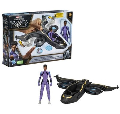 Marvel Black Panther Wakanda Forever Vibranium Blast Sunbird Jet with Shuri NEW