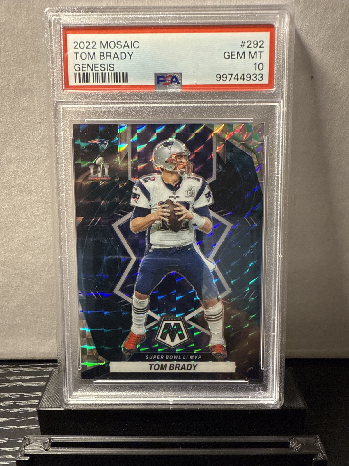 2022 Mosaic Tom Brady Genesis #292 GEM MINT 10