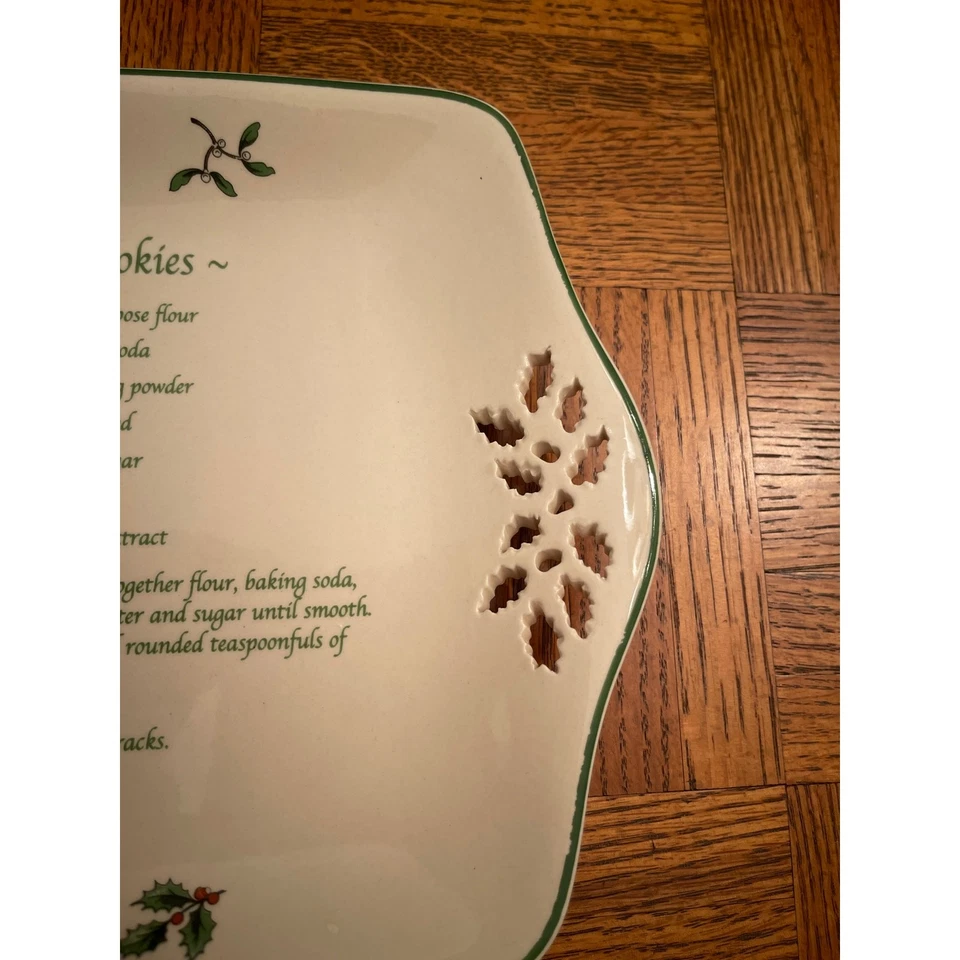 SPODE 12” Pierce’s recipe tray CHRISTMAS SHORTBREAD COOKIES - Image 3 of 4