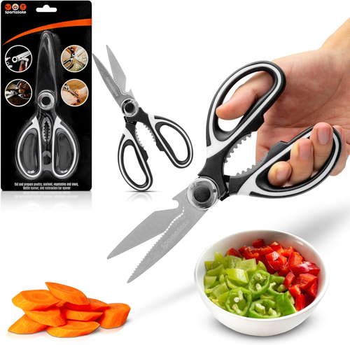 Premium Stainless Steel All Purpose Kitchen Shears with Sleeve - Heavy Duty Ultr - Picture 7 of 12